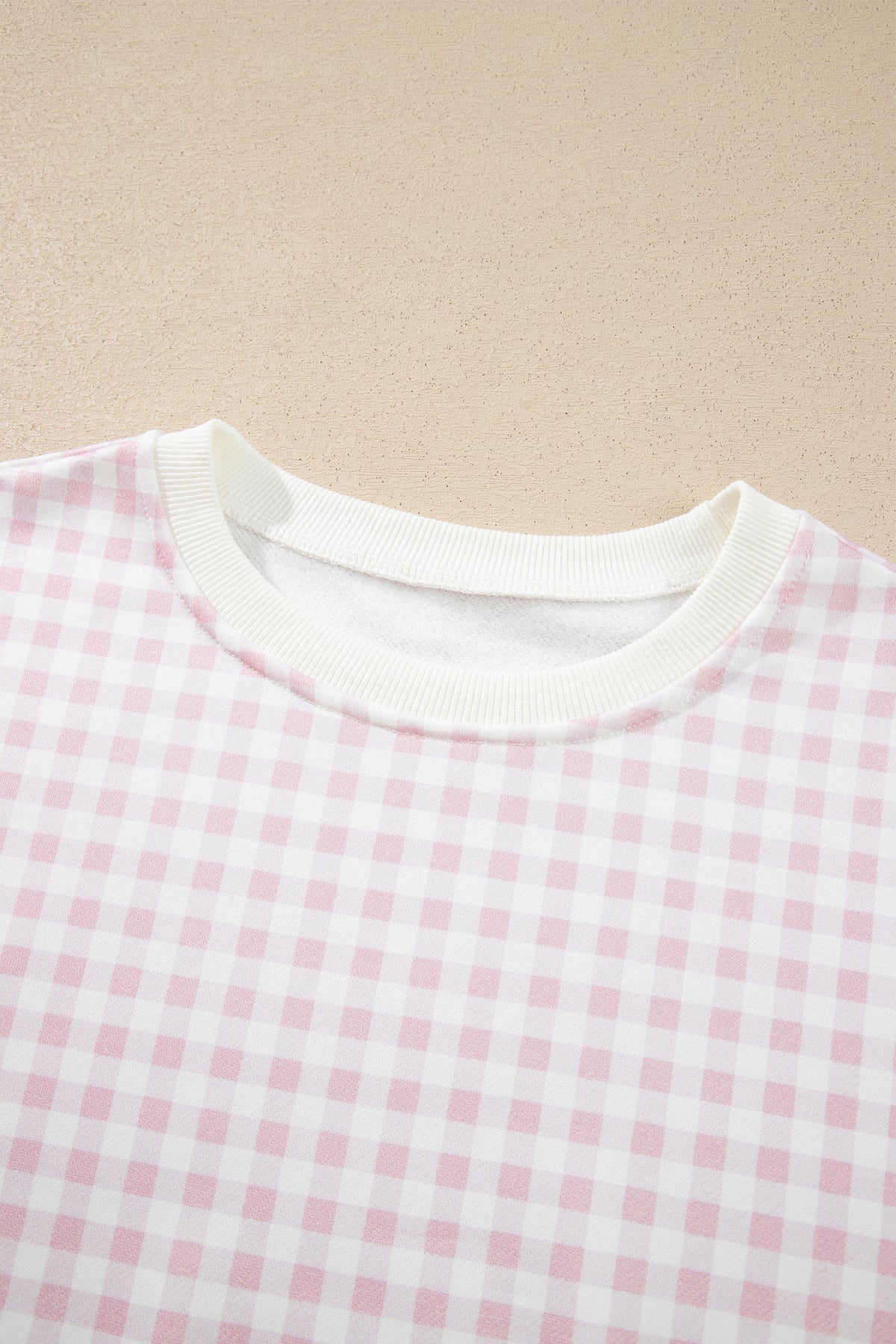 Yellow Plaid Baggy Pullover Drawstring Casual Shorts 2pcs Outfit