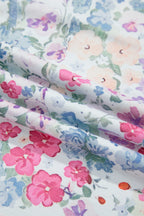 Multicolour Floral Print Round Neck Long Sleeve Top